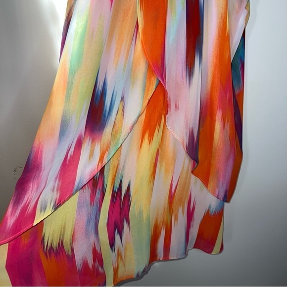 BISOU BISOU Multicolored Sherbet Flowy Dress Size 14 - Picture 9 of 11